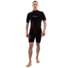 Shorty Neoprenanzug Malibu Herren 2.5mm Schwarz-Rot Größe XL Marlin 118337