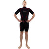 Shorty Neoprenanzug Malibu Herren 2.5mm Schwarz-Rot Größe XXXL Marlin 118339