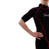 Shorty Neoprenanzug Malibu Herren 2.5mm Schwarz-Rot Größe XXXL Marlin 118339