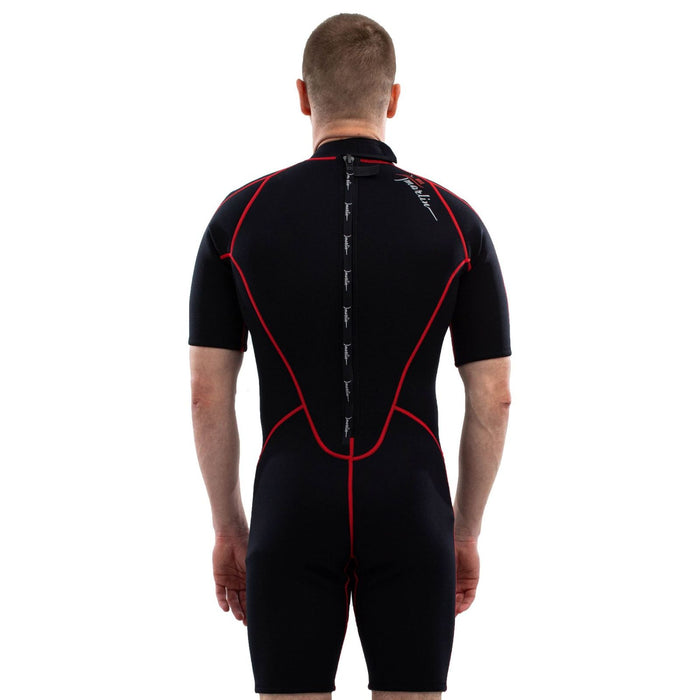 Shorty Neoprenanzug Malibu Herren 2.5mm Schwarz-Rot Größe XXXL Marlin 118339