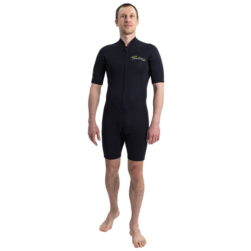 Shorty Wetsuit Costa Herren 2mm Schwarz Größe S Marlin 118452