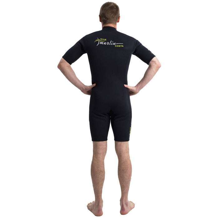 Shorty Wetsuit Costa Herren 2mm Schwarz Größe L Marlin 118454