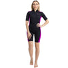 Shorty Wetsuit Costa Damen 2mm Schwarz-Violett Größe M Marlin 118460