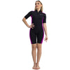 Shorty Wetsuit Costa Damen 2mm Schwarz-Violett Größe M Marlin 118460