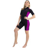 Shorty Wetsuit Costa Damen 2mm Schwarz-Violett Größe M Marlin 118460