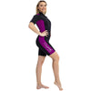 Shorty Wetsuit Costa Damen 2mm Schwarz-Violett Größe M Marlin 118460