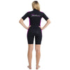 Shorty Wetsuit Costa Damen 2mm Schwarz-Violett Größe M Marlin 118460