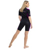 Shorty Wetsuit Costa Damen 2mm Schwarz-Violett Größe M Marlin 118460