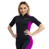 Shorty Wetsuit Costa Damen 2mm Schwarz-Violett Größe M Marlin 118460