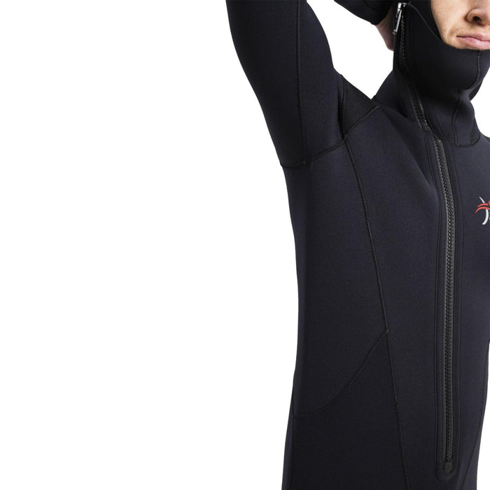 Tauchanzug mit Kapuze Safari Herren 5mm Schwarz Größe XXL Marlin 118467