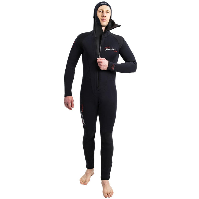 Tauchanzug mit Kapuze Safari Herren 5mm Schwarz Größe XXL Marlin 118467