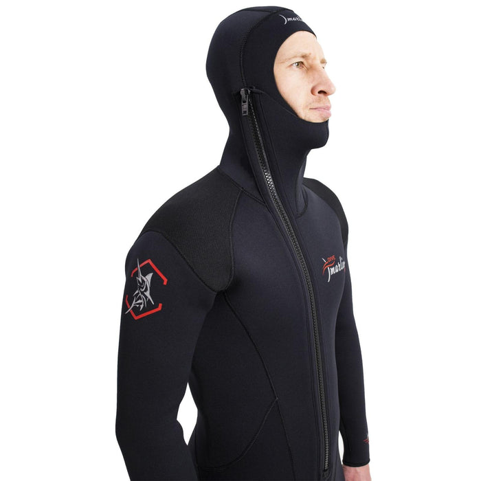Tauchanzug mit Kapuze Safari Herren 5mm Schwarz Größe XXL Marlin 118467