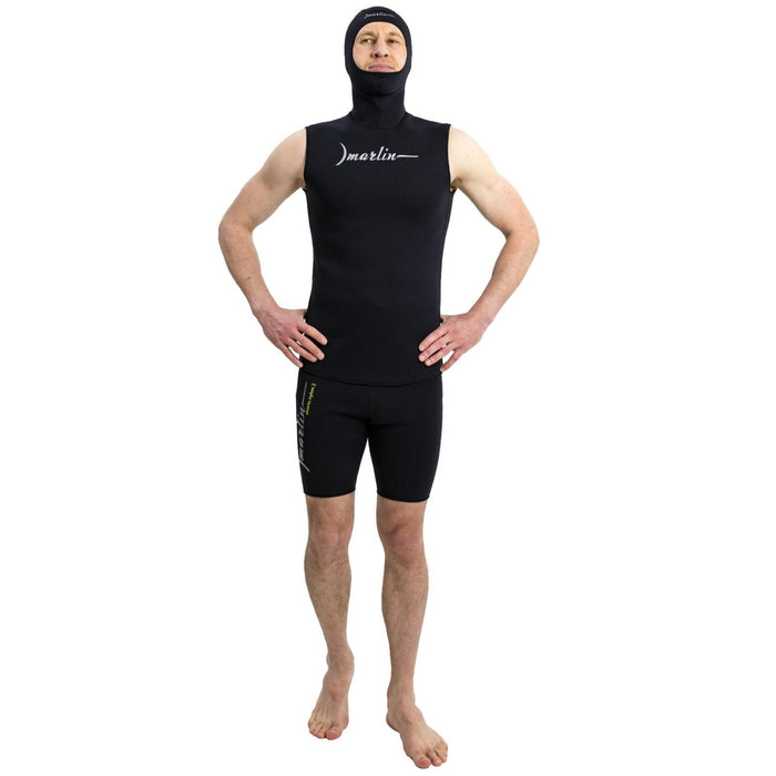 Neopren Kapuzenweste Nylon 2mm Schwarz Größe L Marlin 118492