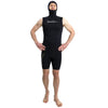 Neopren Kapuzenweste Nylon 2mm Schwarz Größe XXXL Marlin 118495