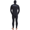 Freediving Komplettanzug mit Kapuze Ultra Herren 5mm Schwarz Größe S Marlin 118532