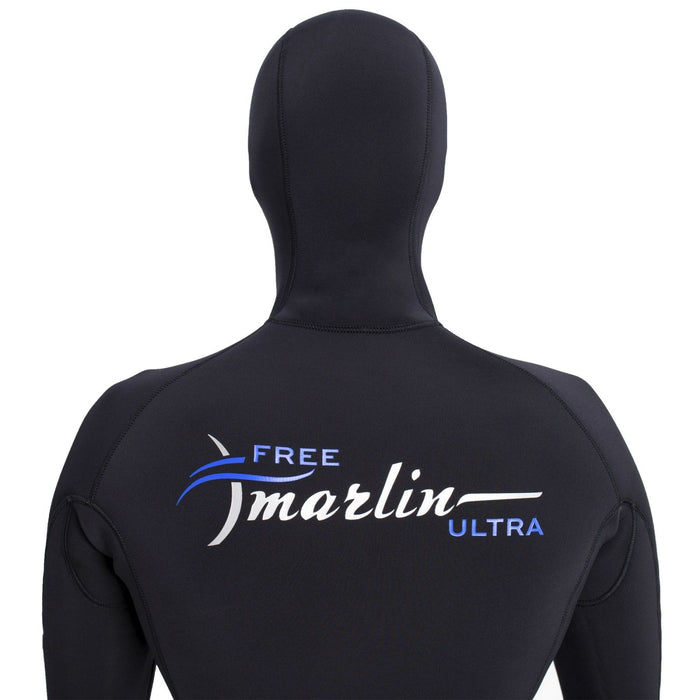 Freediving Komplettanzug mit Kapuze Ultra Herren 5mm Schwarz Größe S Marlin 118532
