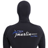 Freediving Komplettanzug mit Kapuze Ultra Herren 5mm Schwarz Größe S Marlin 118532