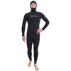 Freediving Komplettanzug mit Kapuze Ultra Herren 5mm Schwarz Größe M Marlin 118533