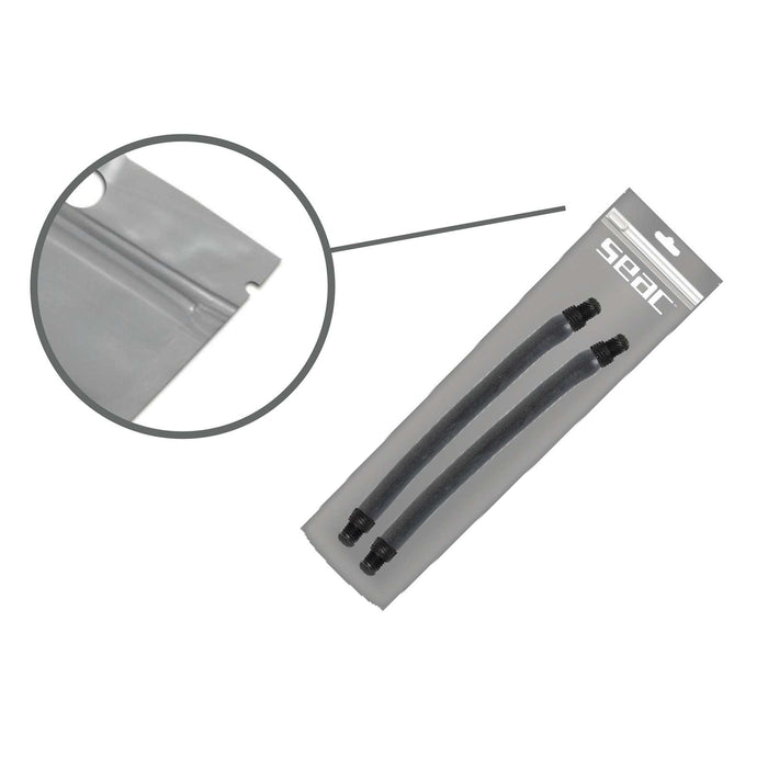 Paar Schlingen Anthrazit Flex Dual Durchmesser 16mm Länge 20cm Seac 127-56-16X20