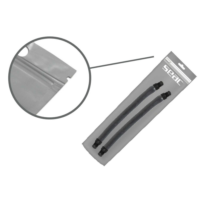 Paar Schlingen Anthrazit Flex Dual Durchmesser 17,5mm Länge 19cm Seac 127-56-17,5X19