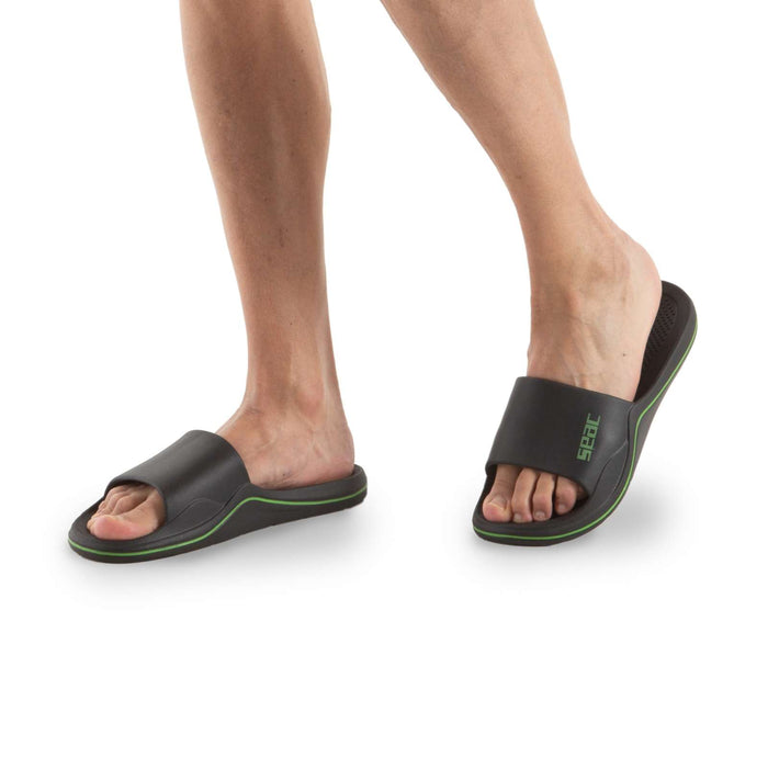 Hausschuhe Caya Schwarz-Limette Größe 41 Seac 150-16NL-41