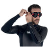 Schwimmmaske Sonic Schwarz-Rot Rauchige Linsen Seac 152-30NR-SBL