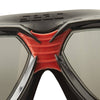 Schwimmmaske Sonic Schwarz-Rot Rauchige Linsen Seac 152-30NR-SBL