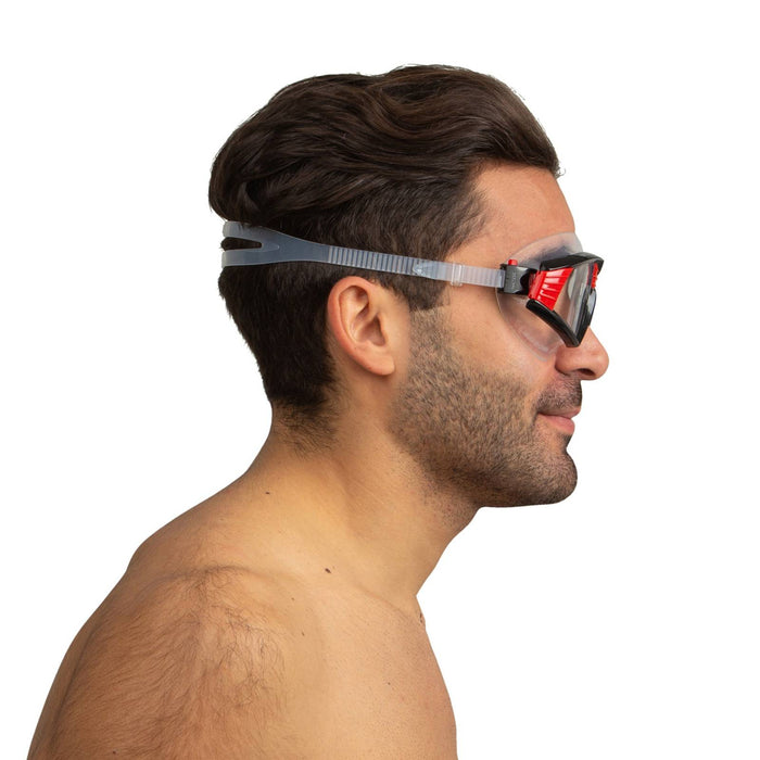 Schwimmmaske Sonic Schwarz-Rot Klare Linsen Seac 152-30NR-SKL