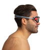 Schwimmmaske Sonic Schwarz-Rot Klare Linsen Seac 152-30NR-SKL