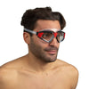 Schwimmmaske Sonic Schwarz-Rot Klare Linsen Seac 152-30NR-SKL