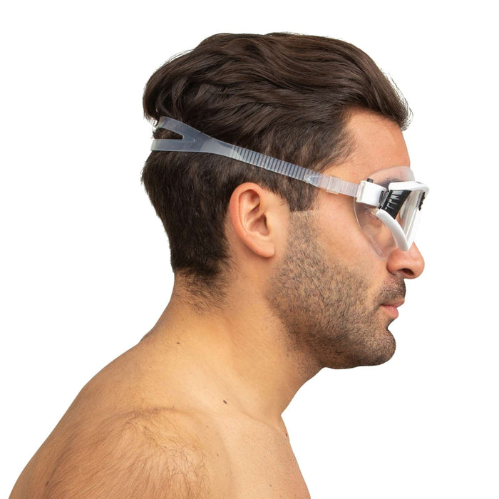 Schwimmmaske Sonic Weiß-Schwarz Klare Linsen Seac 152-30WN-SKL