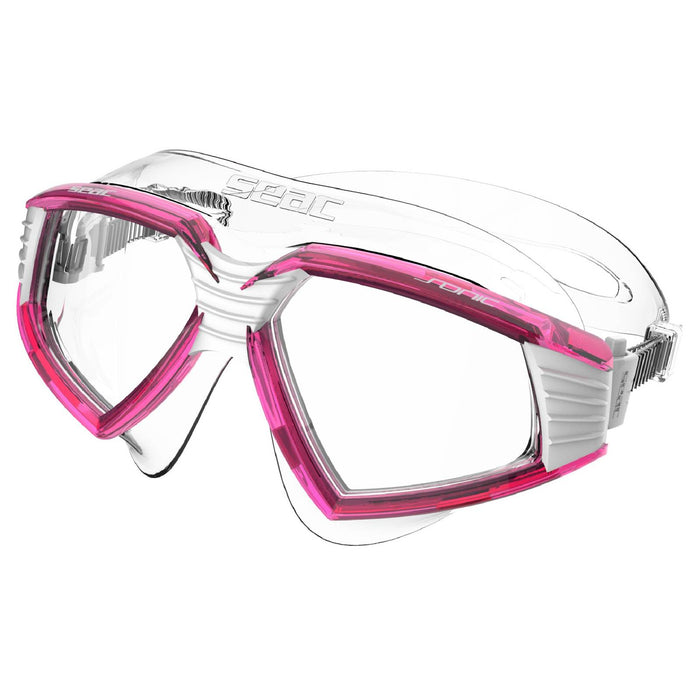 Schwimmmaske Sonic Weiß-Pink-Klar Seac 152-30WP-SKL