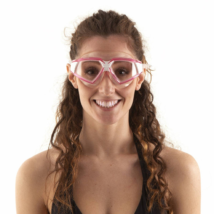 Schwimmmaske Sonic Weiß-Pink-Klar Seac 152-30WP-SKL