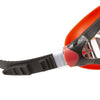 Schwimmbrille Ritmo Schwarz-Rot Klare Linsen Seac 152-37NR