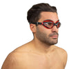 Schwimmbrille Ritmo Schwarz-Rot Klare Linsen Seac 152-37NR