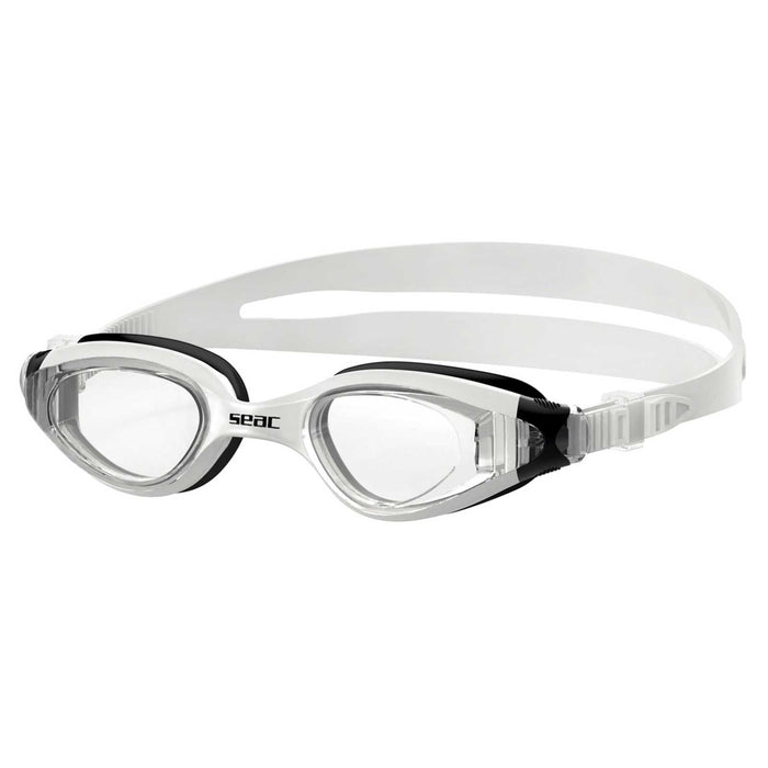 Schwimmbrille Ritmo Schwarz-Weiß Klare Linsen Seac 152-37NW