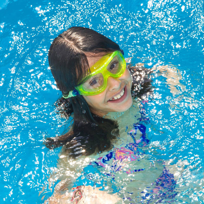 Schwimmmaske Matt Kinder Limette-Klare Linsen Seac 152-40LT