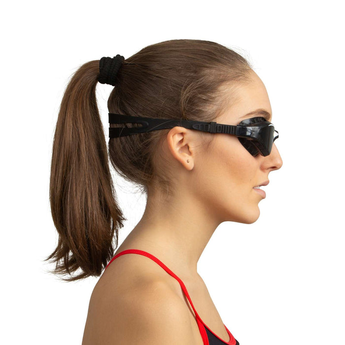 Schwimmbrille Lynx Schwarz-Weiß Raucher Linsen Seac 152-55NW-LF