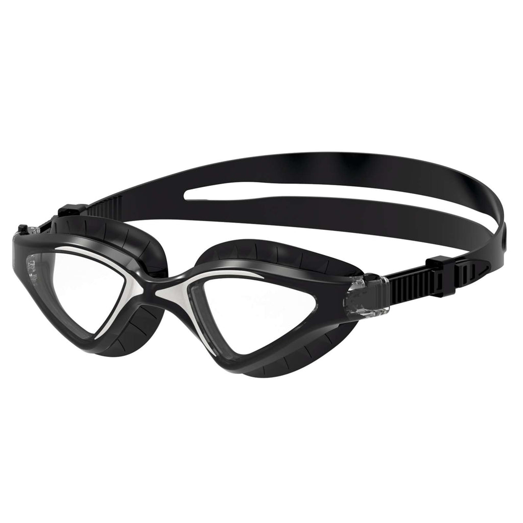Schwimmbrille Lynx Schwarz-Weiß Klare Linsen Seac 152-55NW-LT