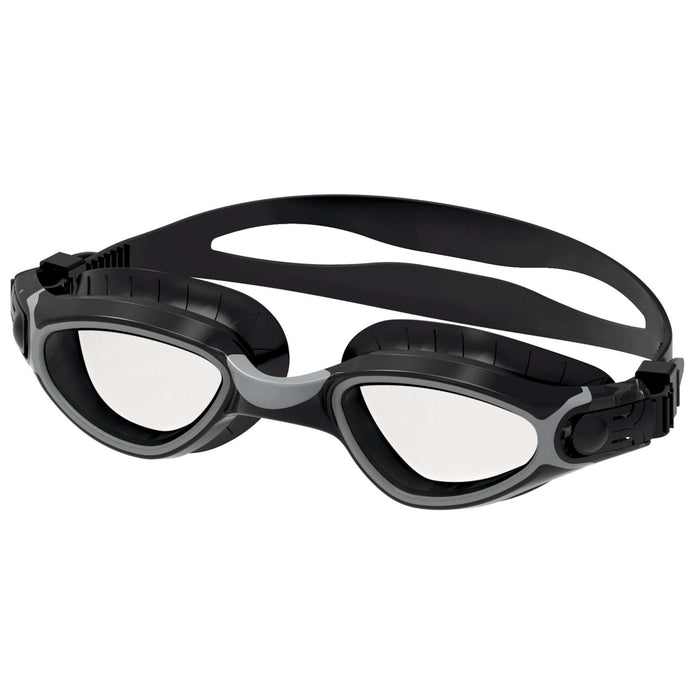 Schwimmbrille Axis Schwarz-Silber Klare Linsen Seac 152-56NAG-LT