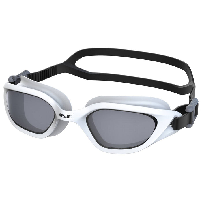 Schwimmbrille Mood Weiß-Schwarz Rauchgläser Seac 152-71WN