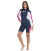 Rash Guard Raa Lang Evo Frau Dunkelblau M Seac 155-1-M