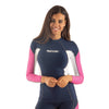 Rash Guard Raa Lang Evo Frau Dunkelblau XS Seac 155-1-XS