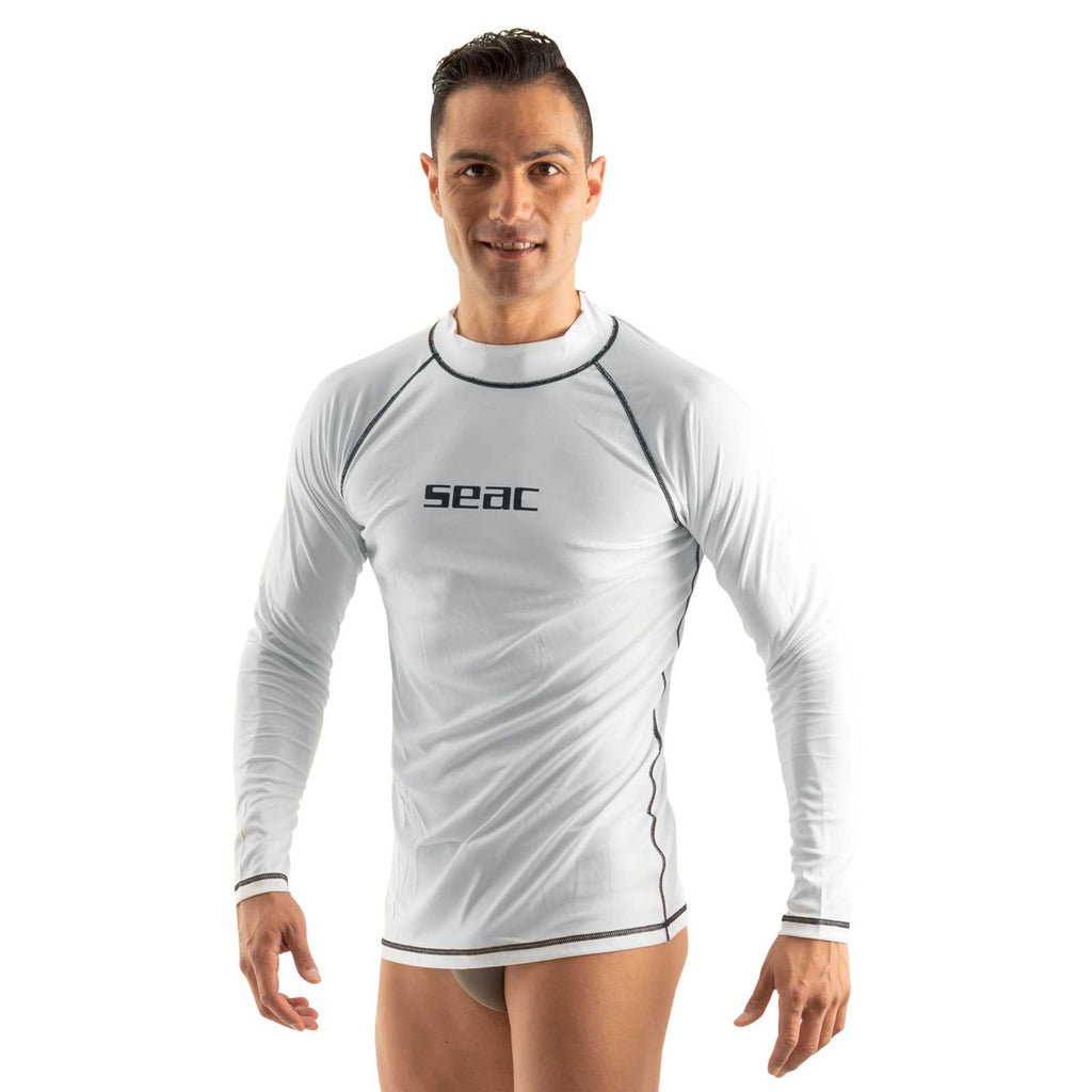 Rash Guard T-Sun Lang Mann Weiß XL Seac 155-14-XL