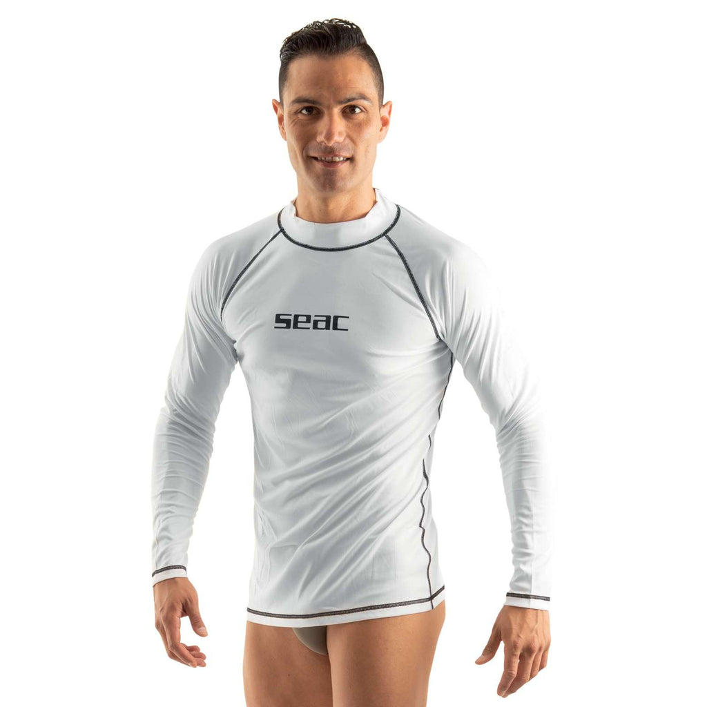 Rash Guard T-Sun Lang Mann Weiß XXL Seac 155-14-XXL