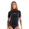 Rash Guard T-Sun Kurz Frau Schwarz S Seac 155-19-S
