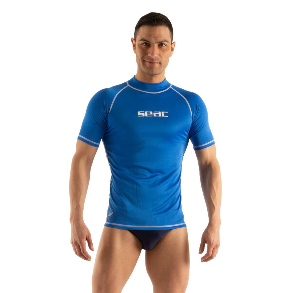 Rash Guard T-Sun Kurzmann Blau S Seac 155-27-S