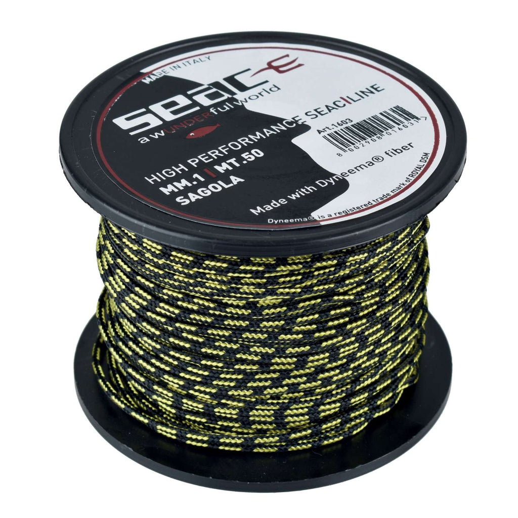 Core Dyneema Schwarz-Gelb 50m 1,4mm Seac 1603