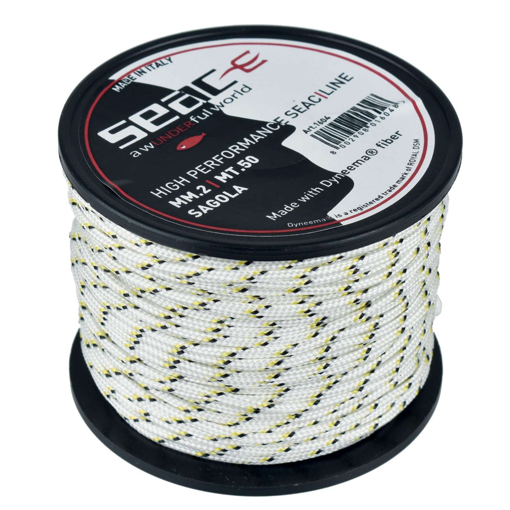 Core Dyneema Weiß-Gelb 50m 2mm Seac 1604