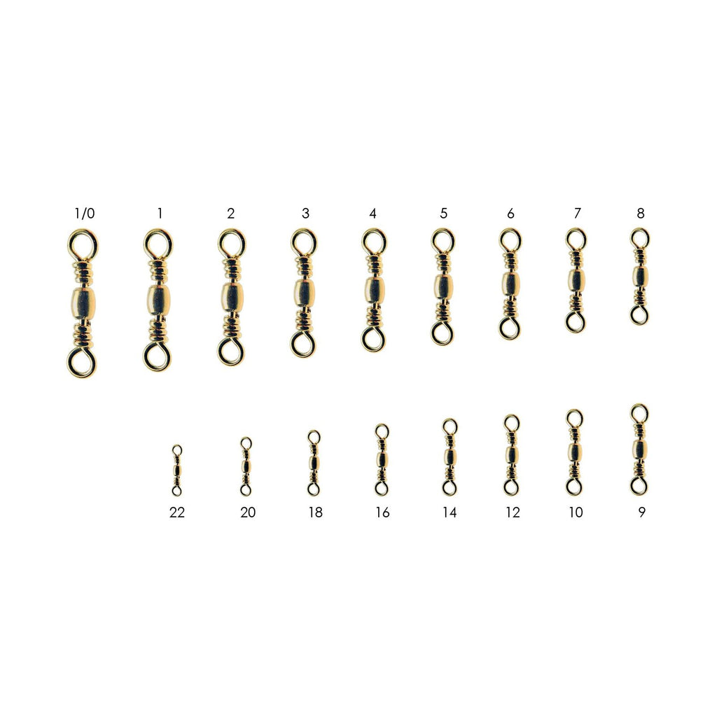 Drehwirbel ohne Snap 12 Stück Gold №18 Expert Predator 16152